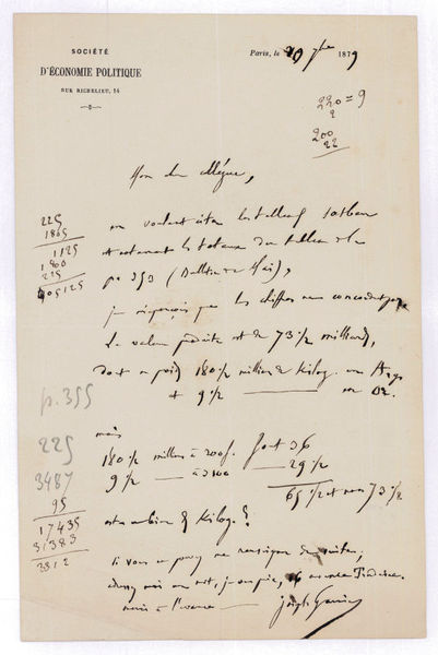 Autograph letter signed.