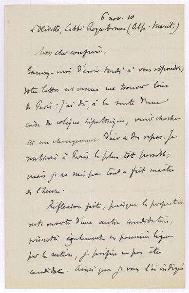 Autograph letter signed.