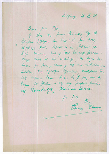 Autograph letter signed.