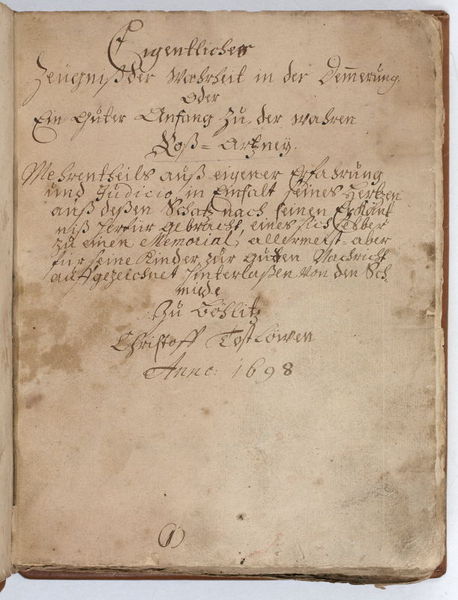 Eigentliches Zeugniß der Warheit in der Demmerung, oder Ein guter …