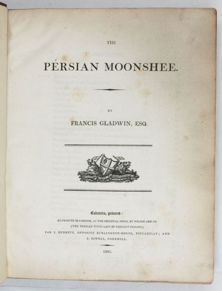 The Persian Moonshee.