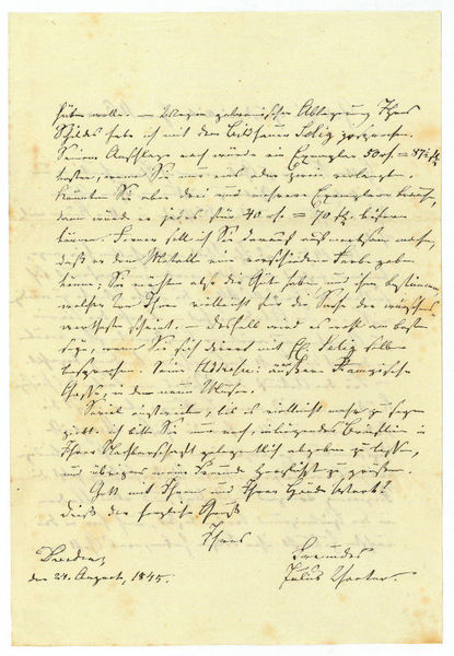 Eigenh. Brief mit U.