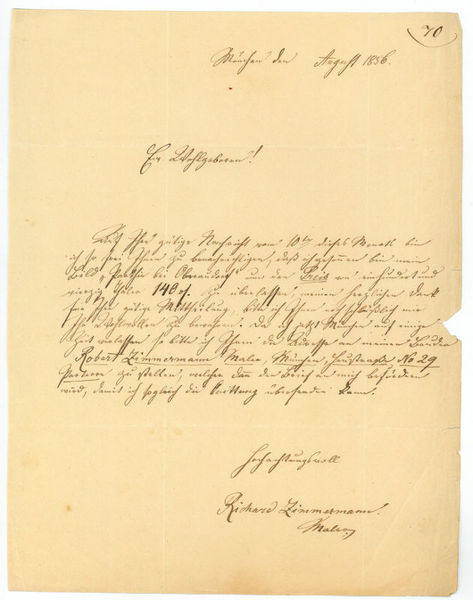 Eigenh. Brief mit U.