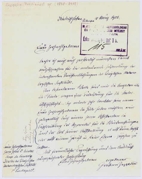 Autograph letter signed.
