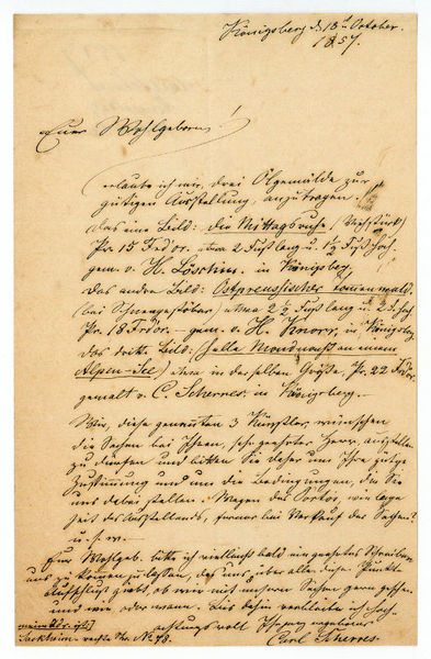 Eigenh. Brief mit U.