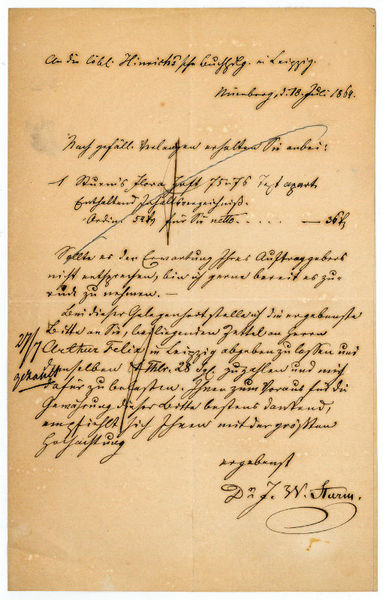 Eigenh. Brief mit U.