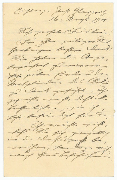 Eigenh. Brief mit U.