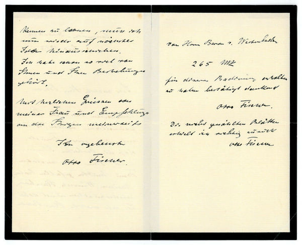 Eigenh. Brief mit U.