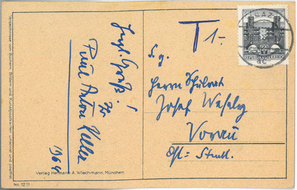 Eigenh. Bildpostkarte mit U.