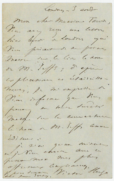 Autograph letter signed.