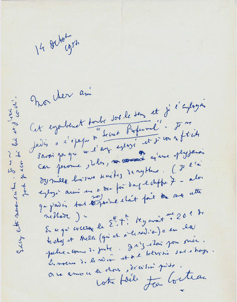 Autograph letter signed.