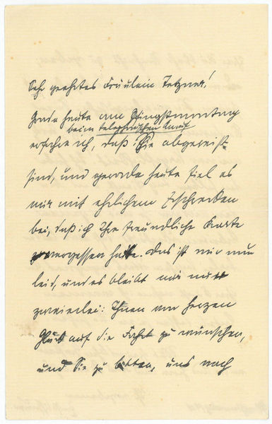 Eigenh. Brief mit U.