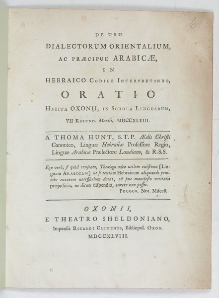 De usu dialectorum orientalium, ac praecipue Arabicae, in Hebraico codice …
