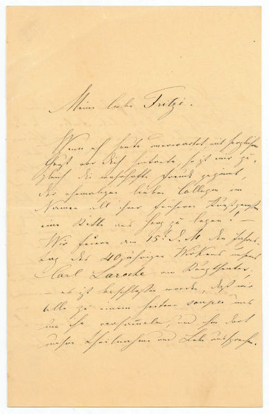 Eigenh. Brief mit U.