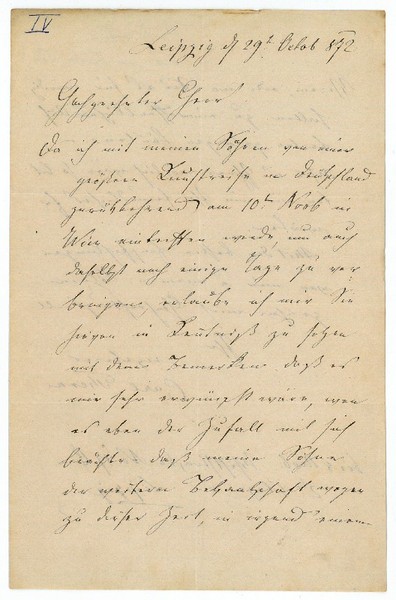 Eigenh. Brief mit U.