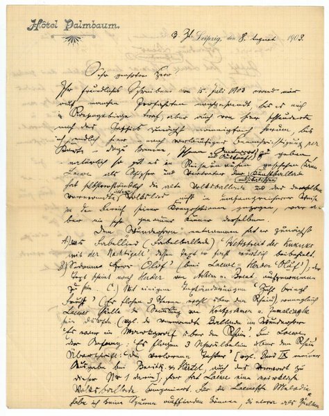 Eigenh. Brief mit U.