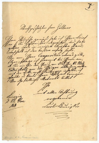 Autograph letter signed.