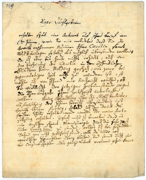 Eigenh. Brief mit U.