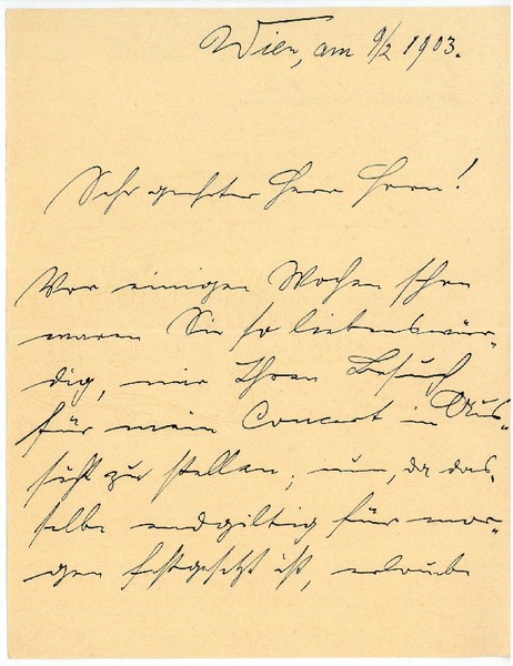 Eigenh. Brief mit U.