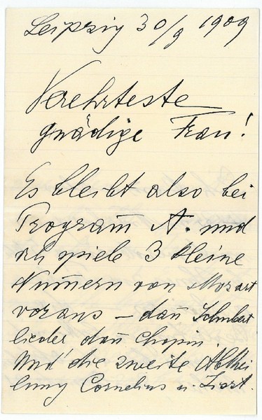 Eigenh. Brief mit U.