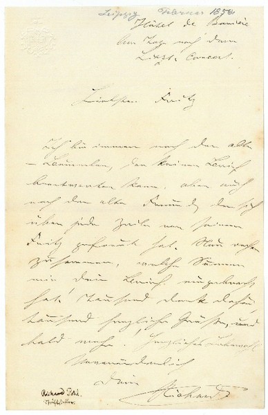 Eigenh. Brief mit U.