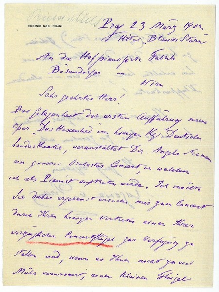 Eigenh. Brief mit U.