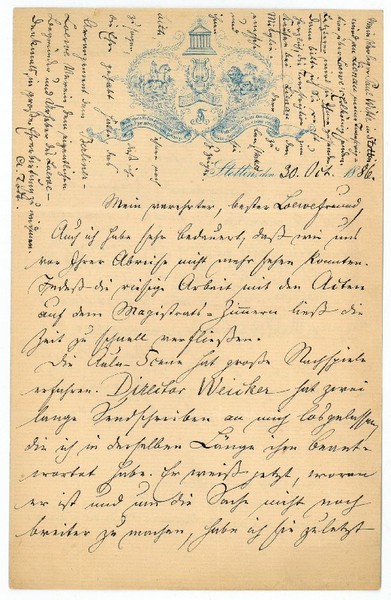 Eigenh. Brief mit U.