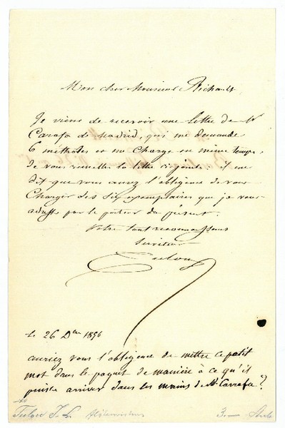 Eigenh. Brief mit U.