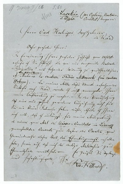 Eigenh. Brief mit U.