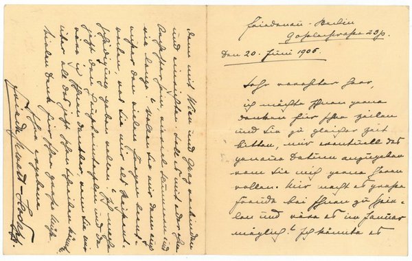 Eigenh. Brief mit U.