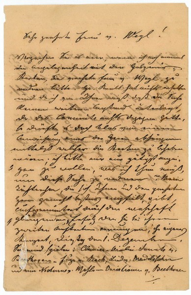 Eigenh. Brief mit U.