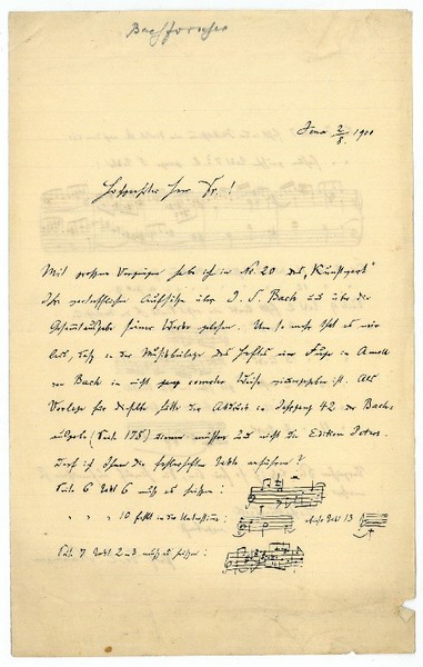 Eigenh. Brief mit U.