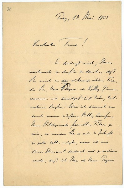 Eigenh. Brief mit U.