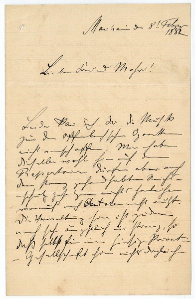 Eigenh. Brief mit U.