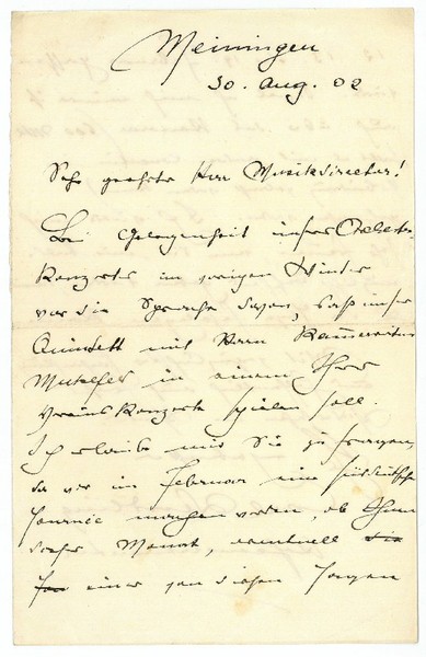 Eigenh. Brief mit U.