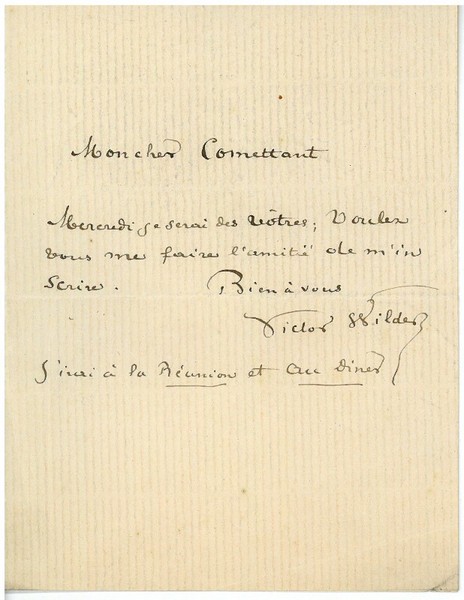 Eigenh. Brief mit U.