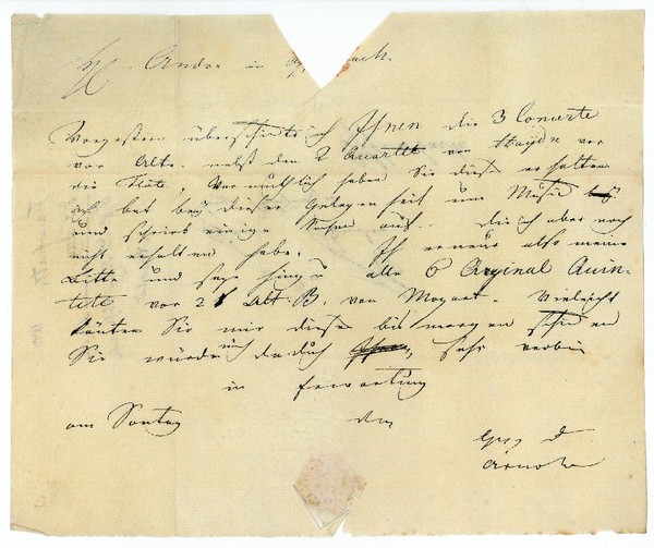 Autograph letter signed.