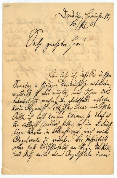 Eigenh. Brief mit U.