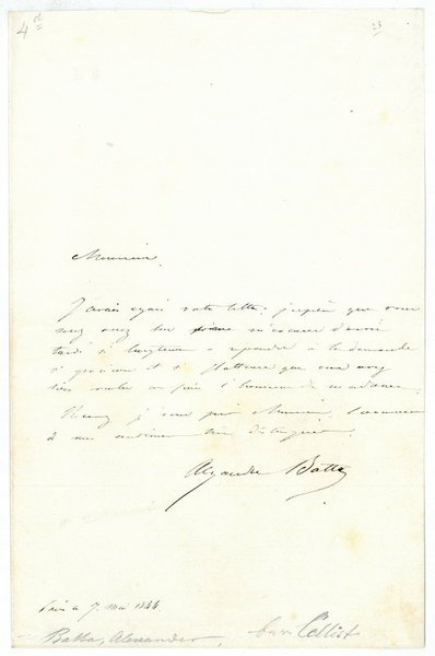 Eigenh. Brief mit U.