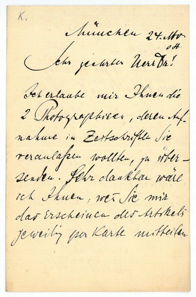 Eigenh. Brief mit U.