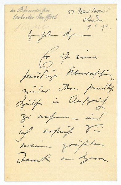 Eigenh. Brief mit U.