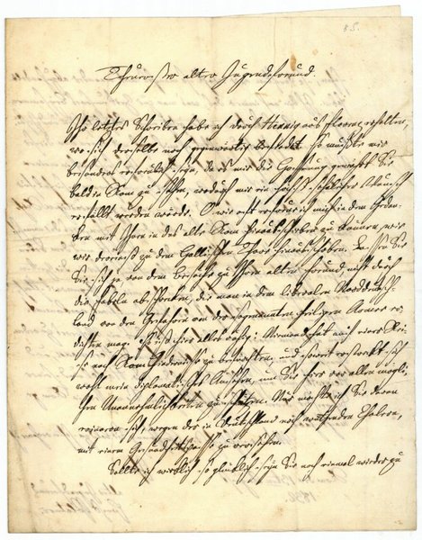 Eigenh. Brief mit U.