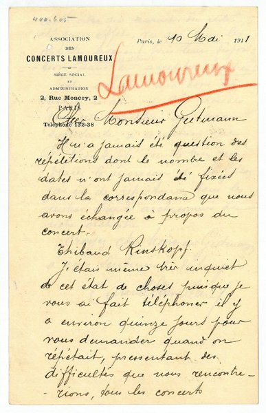 Eigenh. Brief mit U.