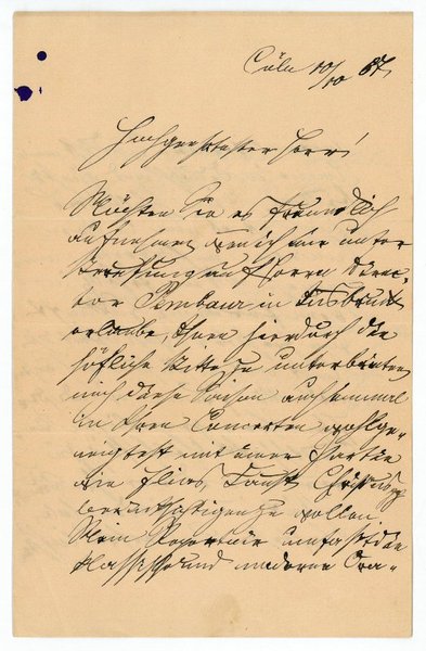 Eigenh. Brief mit U.