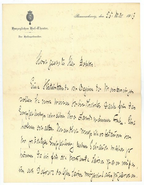 Eigenh. Brief mit U.