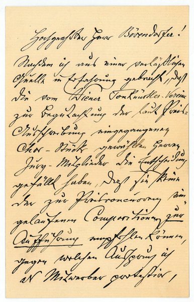 Eigenh. Brief mit U. ("J. P. Gotthard").