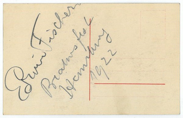 Eigenh. Postkarte mit U.