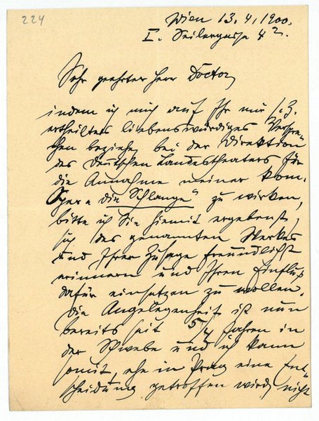 Eigenh. Brief mit U.