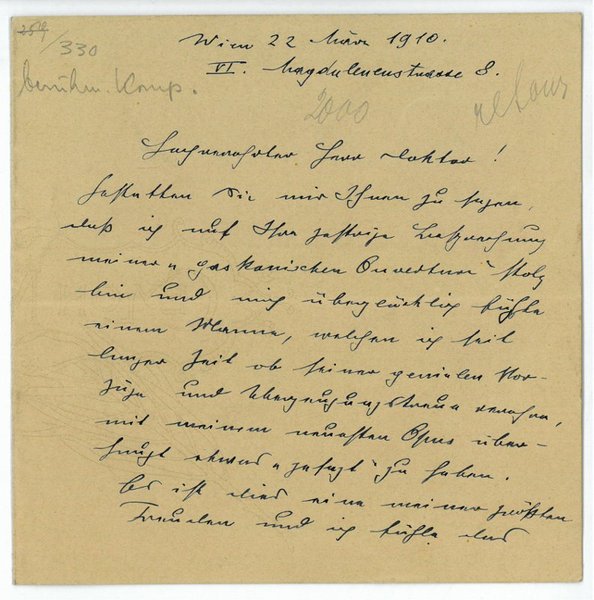 Eigenh. Brief mit U.