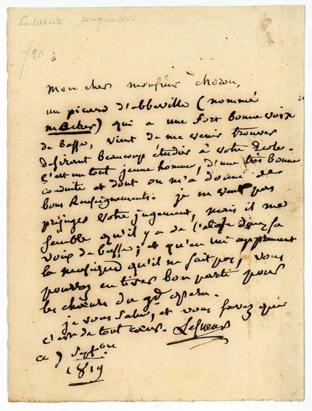 Eigenh. Brief mit U.